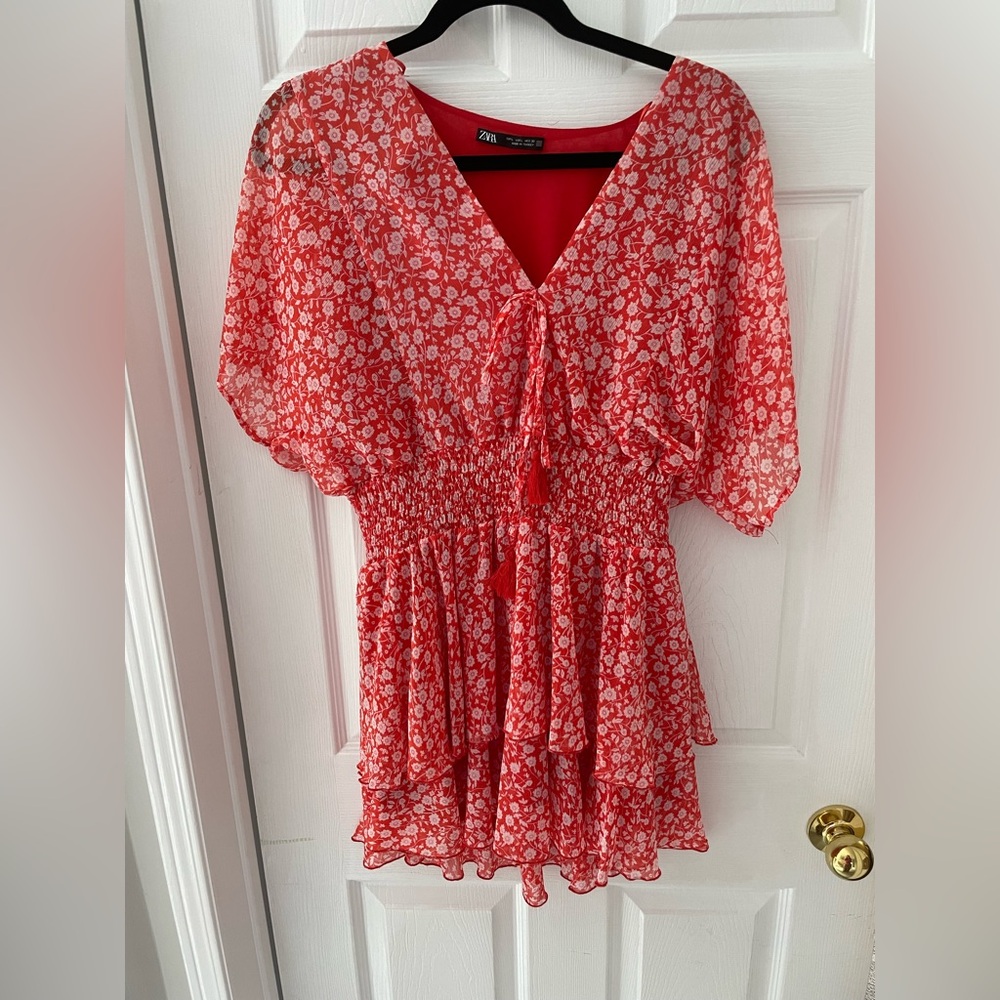 Zara ruffle dress